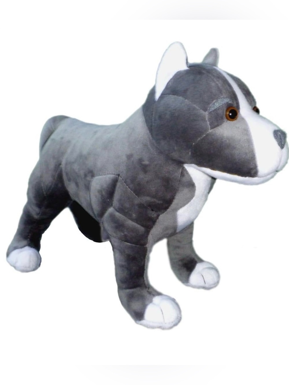 Adore 13" Standing Hope The Pit Bull Dog Stuffed Animal Plush Toy